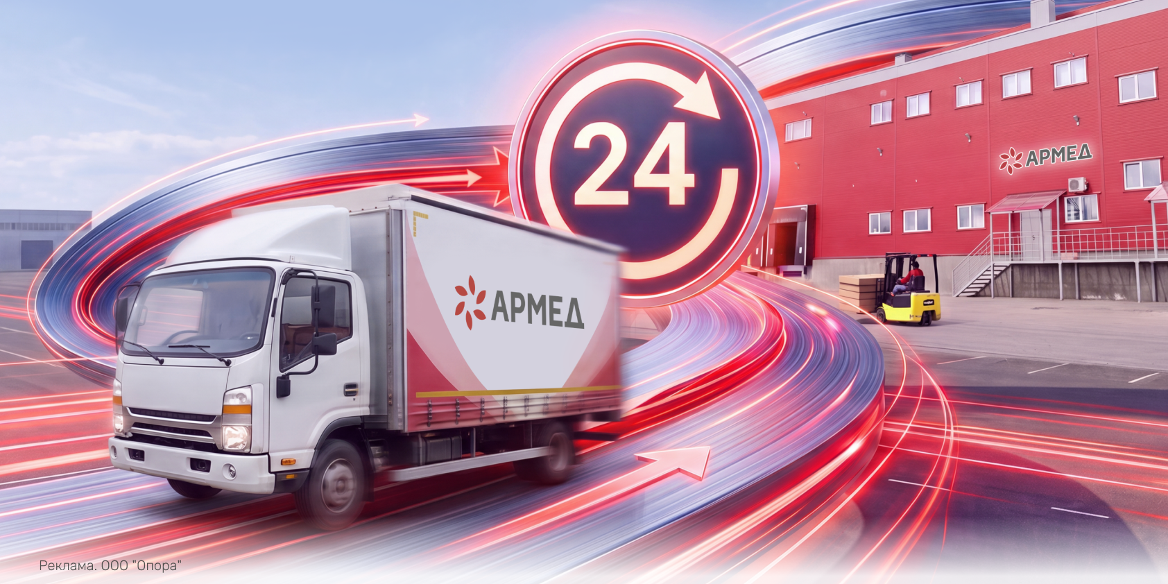 Логистика АРМЕД: отгрузка за 24 часа и наличие 99% позиций на складе