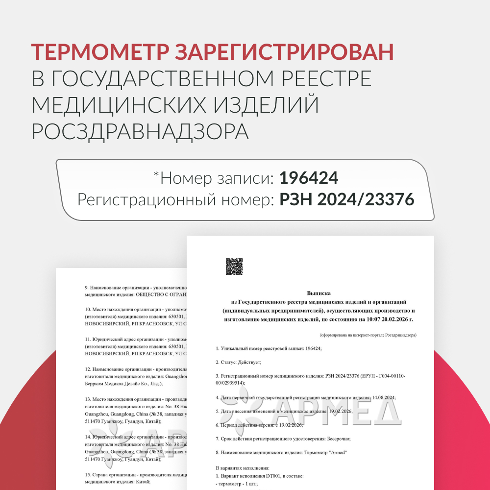 Термометр цифровой Армед DT008 